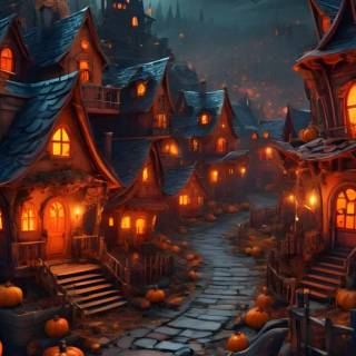 Halloween town iPhone wallpaper