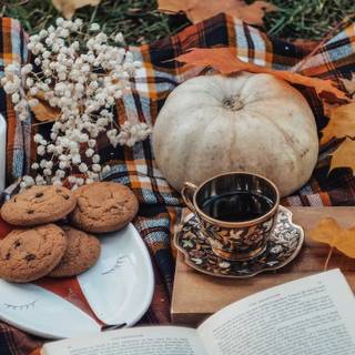 Autumn cookies wallpaper