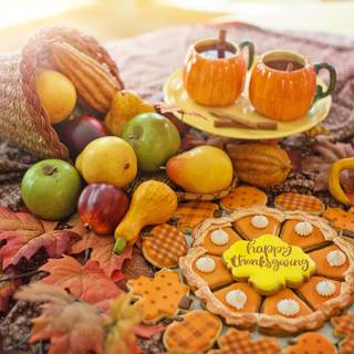 Autumn cookies wallpaper