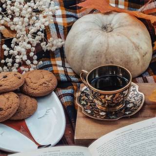 Autumn cookies wallpaper