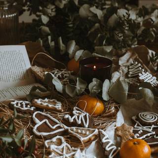 Autumn cookies wallpaper