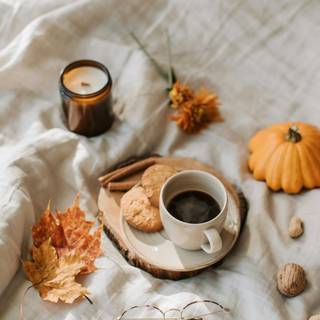 Autumn cookies wallpaper