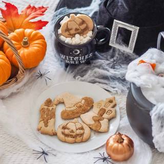 Autumn cookies wallpaper