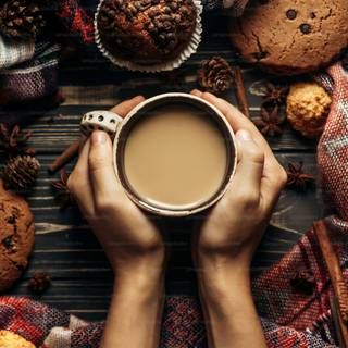 Autumn cookies wallpaper