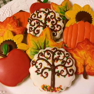 Autumn cookies wallpaper