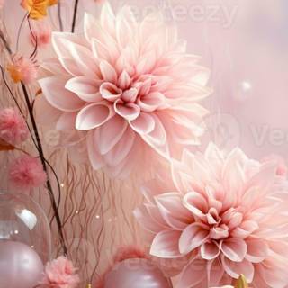 Halloween pumpkin flowers wallpaper