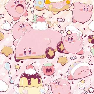 Kirby plush wallpaper