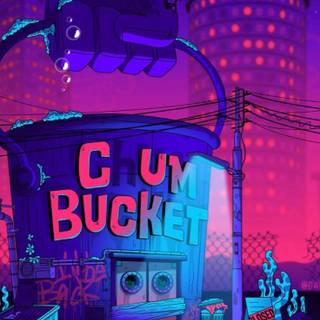 Pixel neon wallpaper