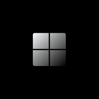 Windows logo black wallpaper