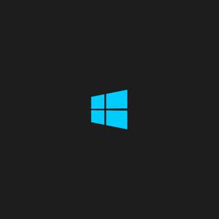 Windows logo black wallpaper