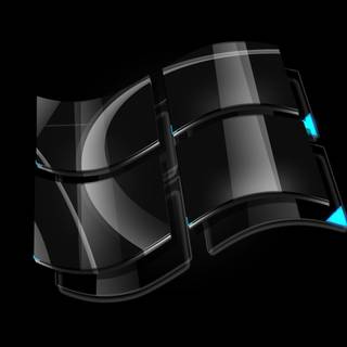 Windows logo black wallpaper