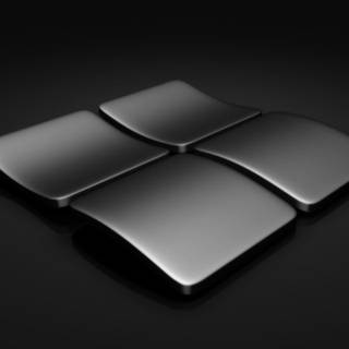 Windows logo black wallpaper