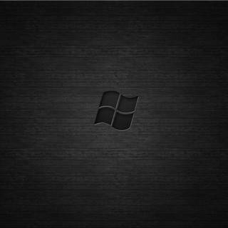 Windows logo black wallpaper