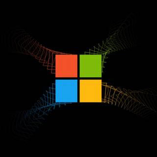 Windows logo black wallpaper