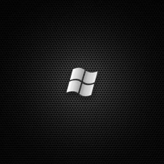 Windows logo black wallpaper