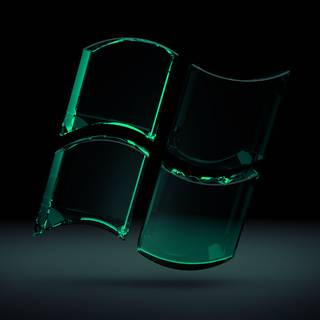 Windows logo black wallpaper