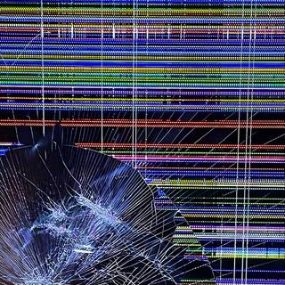 Broken screen HD iPhone wallpaper