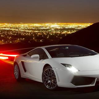 White computer car wallpaper