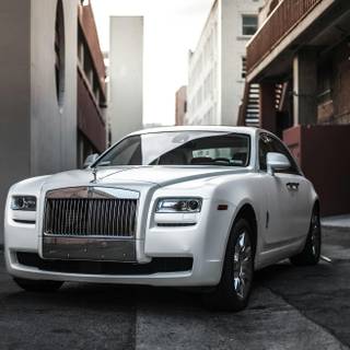 White computer car wallpaper