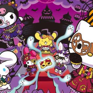 Hello Kitty Halloween PS5 wallpaper
