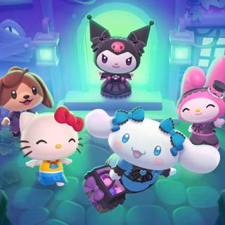 Hello Kitty Halloween PS5 wallpaper