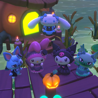 Hello Kitty Halloween PS5 wallpaper