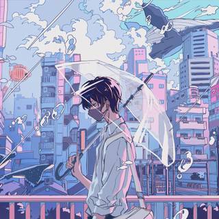 8k anime boy wallpaper