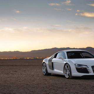 White computer car wallpaper