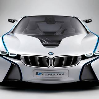 White computer car wallpaper