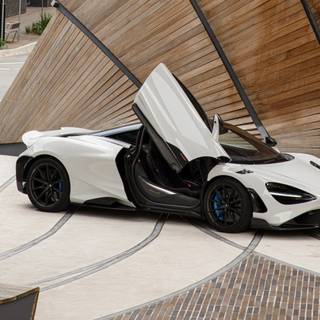 White computer car wallpaper