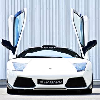 White computer car wallpaper