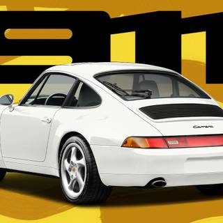 White computer car wallpaper