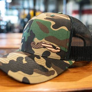 Camouflage hat wallpaper