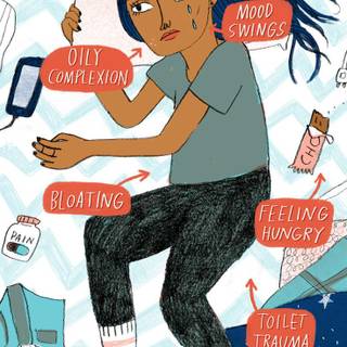 Period cramps wallpaper