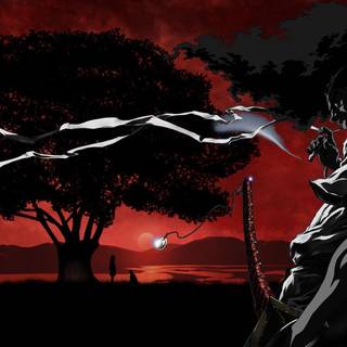 African samurai wallpaper