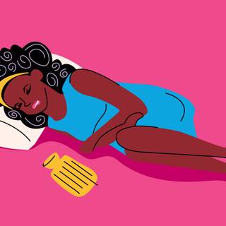 Period cramps wallpaper