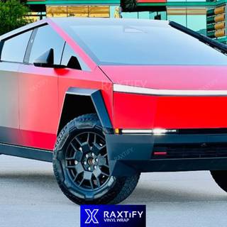 Red Cyber Truck wallpaper