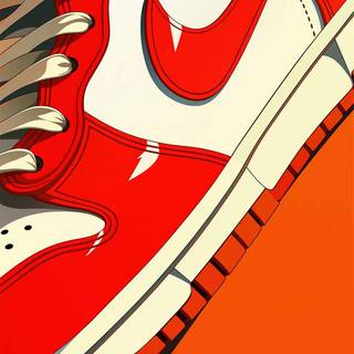 Red Low Dunks wallpaper