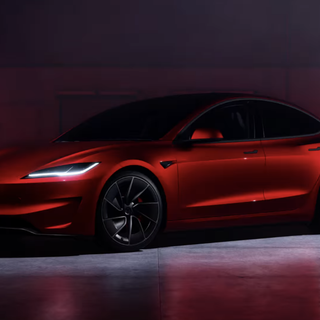 Red Tesla PC wallpaper