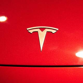 Red Tesla PC wallpaper