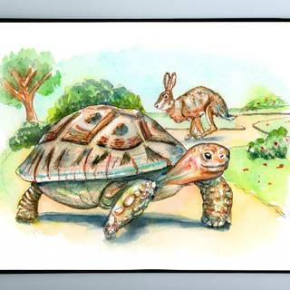 The Tortoise and the Hare wallpaper
