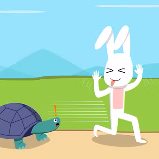 The Tortoise and the Hare wallpaper