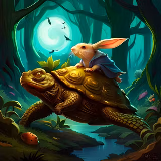 The Tortoise and the Hare wallpaper