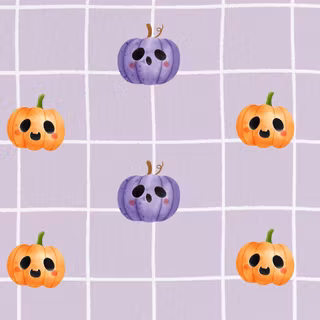 Purple Halloween aesthetic computer wallpaper