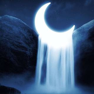 Glow in the dark moon wallpaper