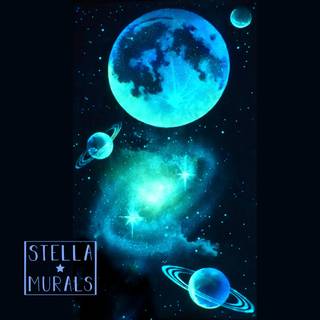 Glow in the dark moon wallpaper