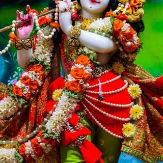Goddess Radha mobile wallpaper