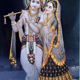 Goddess Radha mobile wallpaper