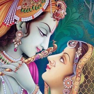 Goddess Radha mobile wallpaper