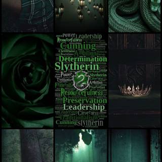 Green Slytherin wallpaper
